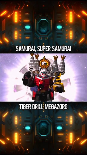 Tiger Drill Megazord Battle | Power Rangers Samurai