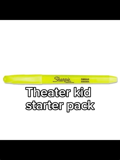 THE theater kid starter pack #theatrememes #musicaltheatre #theaterkids