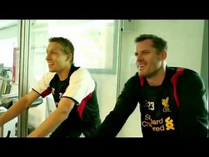 Being: Liverpool - Jamie Carragher and Lucas Leiva pull-up challenge