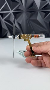 5.1M views · 33K reactions | Mini Aircraft model Stirling engine model #fyp #stirling #engine #model #reels | Nikola Toy | Facebook