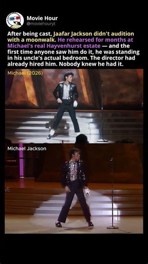 In Michael (2026), Jaafar practiced in the actual room where Michael Jackson lived
