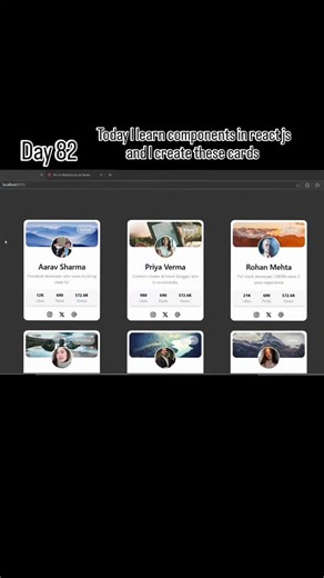 Nikhil__Gupta on Instagram: "⚛️🧩 Day 82 – Sheriyans Coding School Today I learned Components in React.js! Breaking UI into reusable components makes development clean and scalable 🚀 Thanks to Sarthak Sharma for the clear explanation 🙌 #Day82 #ReactJS #Components #FrontendDev #WebDevelopment LearningJourney SheriyansCodingSchool"