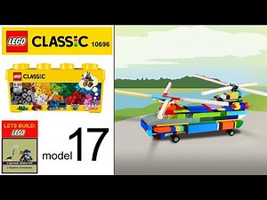 Lego Speed Build. Lego Classic 10696 Helicopter Boeing CH-47 Chinook 1957. How to build LEGO 10696.