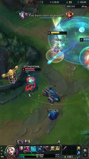 jinx bot lane fight #leagueoflegends