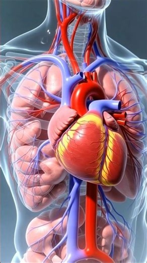 How the Human Heart Beats | 3D Animation #humanheart #humanbody #shorts