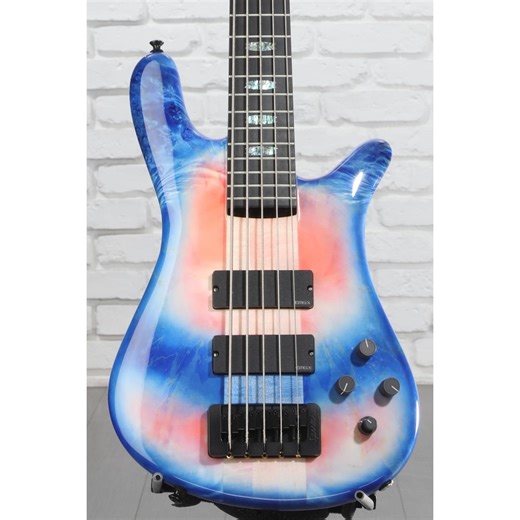 Spector USA NS-5 5-string Electric Bass Guitar - Pink to Blue Burst