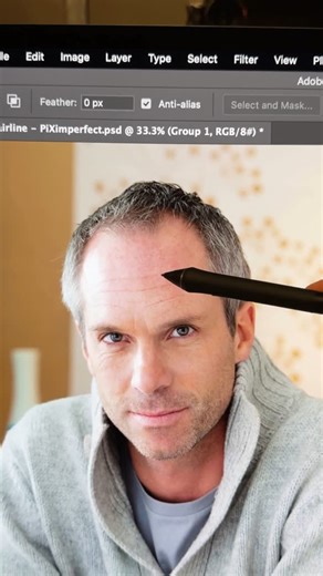 PiXimperfect on Instagram: "How to Fix a Receding Hairline in Photoshop . #adobe #photoshop #portraitphotography #retouch #haircare #bald #photoediting #headshot #graphicdesigner #piximperfect #unmeshdinda"