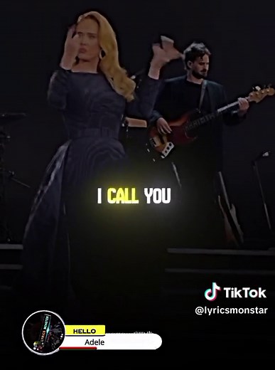 SONG: Hello ARTIST: Adele #hello #adele #helloadele #RnB #rnbmusic #rapmusic #Americanmusic #hiphop #rap #liveperformance #montylyrics #lyricsmonstar #lyrics #Lyricsvideo #africanmusic #concert #lyrics #trend #fyp #viral #foryou