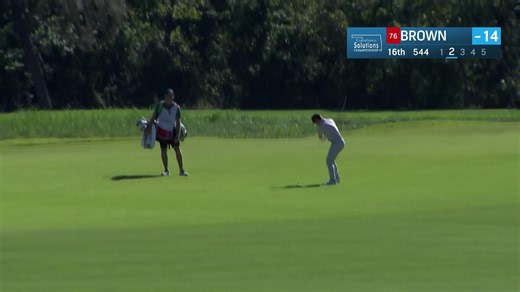 Blades Brown sinks eagle putt at Compliance Solutions