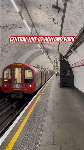Central Line leaving Holland Park #centralline #train #trains #traintravel #trainspotting #london