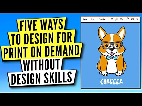 How to design for Print on Demand WITHOUT design skills | Tutorial for Amazon Merch, Redbubble, etc