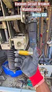 Areva electrical Breaker Maintenance Closing Coil Repairing Vcb testing Timer Test