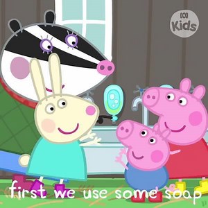 3.4K views · 30 reactions | "Favourite Thing Friday!?!" Has to be new Peppa episodes and this hand washing song for all of us to enjoy! 殺 | ABC Kids Community | Facebook
