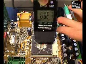 old Pentium vs. AMD test without heat sink