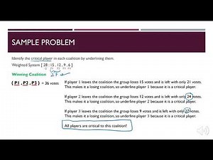 Banzhaf Power Index Notes & Practice