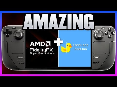 FSR4 Plus Lossless Scaling Is AMAZING On The Steam Deck! (Easy Setup Guide)