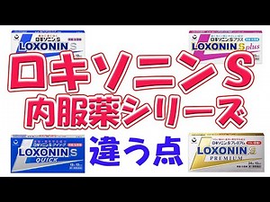 ロキソニンS内服薬シリーズの違い 解説