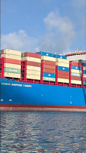 COSCOSHIPPING YANGPU🚢穿裙裙拍船船