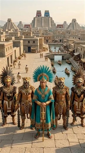 The Rise and Fall of the Aztec Empire 🏹 #aztec #empire #history #mexico #fyp #shorts