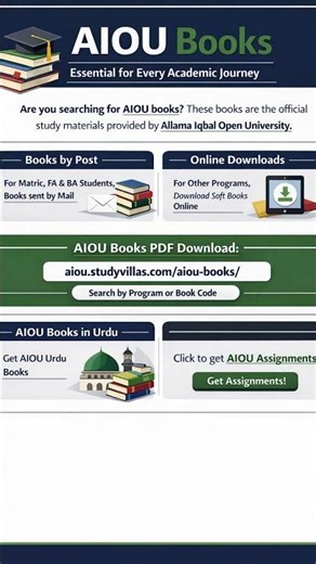 AIOU Books #aiou #allamaiqbalopenuniversity #aiou books