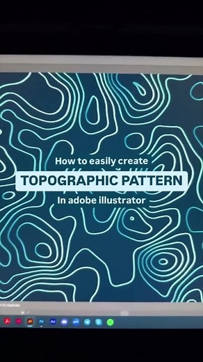 Adobe Illustrator Topographic Pattern Tutorial