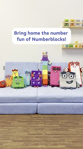 Bring home the number fun of Numberblocks! 🌈 Numberblocks One to Ten Plush are perfectly sized to accompany kiddos on lots of numbery adventures! These adorable plush are made with a soft, cuddly fabric for maximum huggability. 🤗 @Blocks Universe #numberblocks #numberblockstoys #kidstoys #hand2mind