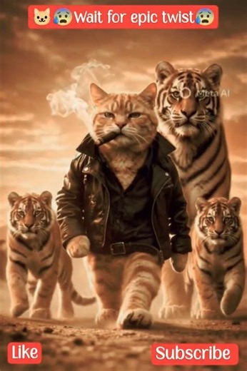 Wait for epic twist | Ai animation cat video | Cartoon|#shortsfeed #shorts #catshorts #cat #cartoon