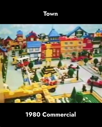 Brick It Back TV on Instagram: "Today we're taking a trip back to the 1980s. Here's a commercial for the Town series, featuring mostly new releases from 1980-81. In Lego Town, the clock strikes 10. The shots show, among others, sets 6363 (Auto Service Station), 6609 (Race Car). Suddenly, an alarm sounds, warning the townspeople of danger. The minifigures rush into their homes, and the emergency services are put on high alert. Responding to the call are, among others, the Police Van (6681), vehic