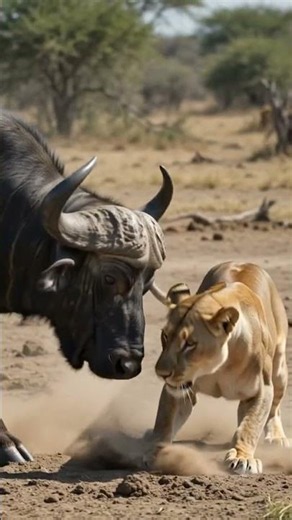 Lion Hunting Wild Cow | Intense Wildlife Documentary 🦁🔥 #nature #wildlife #elk