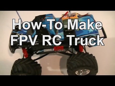 How to install FPV camera on any RC toys or RC Truck with 1G3 Video Feed, 2G4 DX4C Control
