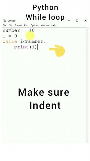 how to use while loop in python idle #shorts #python