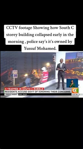 CCTV Footage of South C Building Collapse Investigation