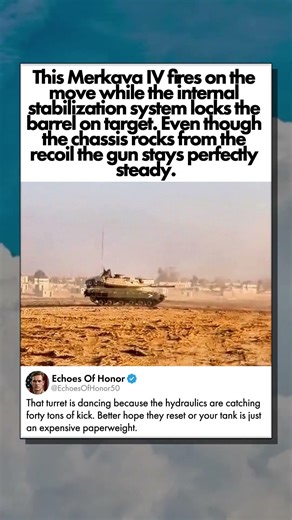 TANK DEFYING RECOIL ON TRAINING