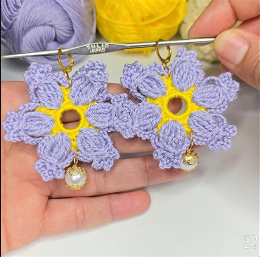 32K views · 617 reactions | WOWSuper easy and cute crochet earrings with small rings殺 #Angel_crochet_the_best #earrings #crochet #explore #tutorial | Angel crochet | Facebook