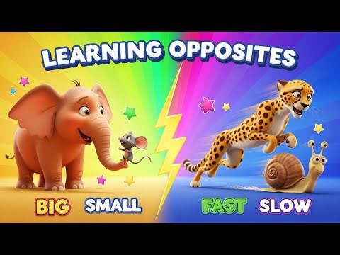 Learning Opposites Song for Kids | Nursery Rhymes And Kids Songs