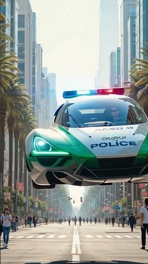🛸 Flying Police Car 2080 – The Sky Patrol Revolution Begins 🚔✨ #futureflying #policecar #gaming