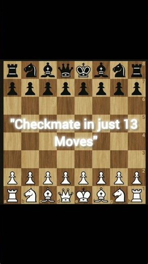 Secret Trick to Checkmate in 13 Moves ♟️💡Easy Trick! Mate in 13 Moves 😎 #checkmategaming