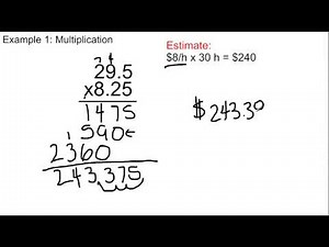 Grade 8 Math: Lesson 2.2 - Multiplying and Dividing Decimals