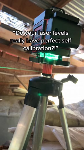 perfectly self leveling within seconds ✅ they on sale too! #cooltool #handyman #laserlevel #fyp
