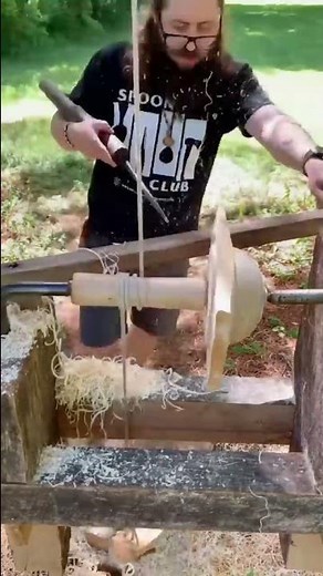 How To Turn A Wooden Bowl On A Spring Pole Lathe