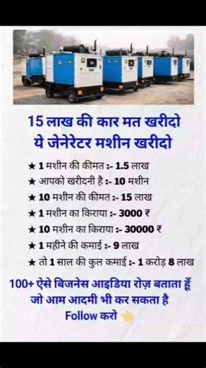 जनरेटर का बिजनेस janretar ka business #shortsviral #video #indiabusinessideas #smallindustries