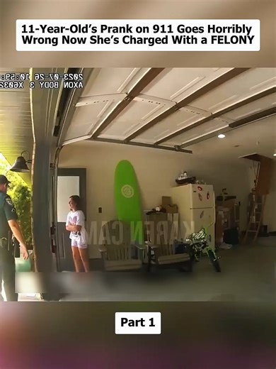 11-Year-Old's Prank on 911 Goes Horribly Wrong Now She's Charged With a FELONY#copsusa🚔🇺🇸 #policeofficers #bodycam