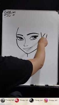 how to draw elsa frozen #art #frozen