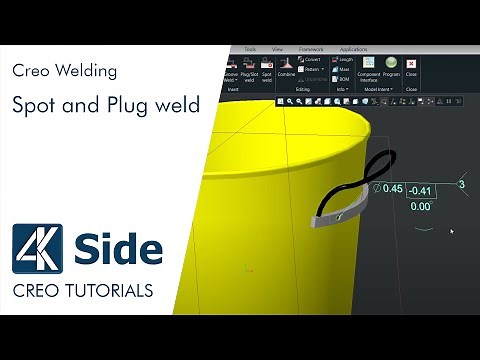 Creo Welding tutorial: Spot and Plug weld