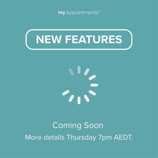 We’ve started 2026 with a bang. New features and upgrades are coming soon, designed to make running your practice easier and more profitable. Two major updates are nearly ready. Details drop Thursday at 7pm AEDT 👀 Stay tuned. | My Appointments