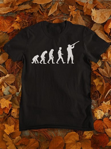 Evolution of Hunting Shirt – Funny Hunter Tee, Hunting Gear Gift, Outdoorsman T-Shirt, Hunting Evolution Graphic