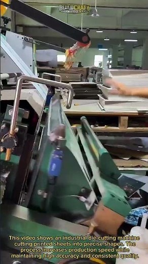 Industrial Die Cutting Machine in Action! #Manufacturing #Packaging #Engineering