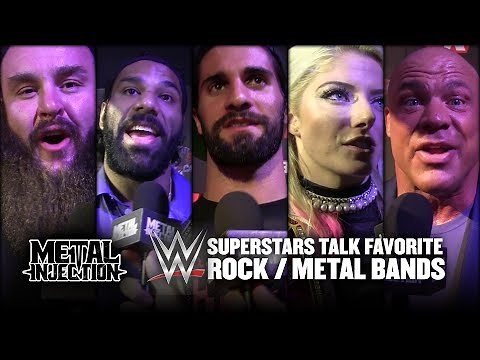 WWE Superstars Reveal Favorite Rock / Metal Bands 2017 | Metal Injection