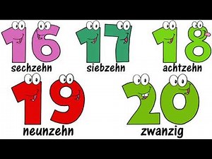 GERMAN Numbers Song 1-20 - Zählen von 1 bis 20 - Zahlenlied -Zahlen Lernen