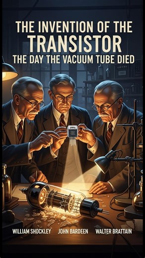 The Invention of the Transistor The Day the Vacuum Tube Died #shorts